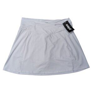 Prince Tennis‎ Skort Womens XL White Fashion Wrap Skirt Shorts Ball Pocket